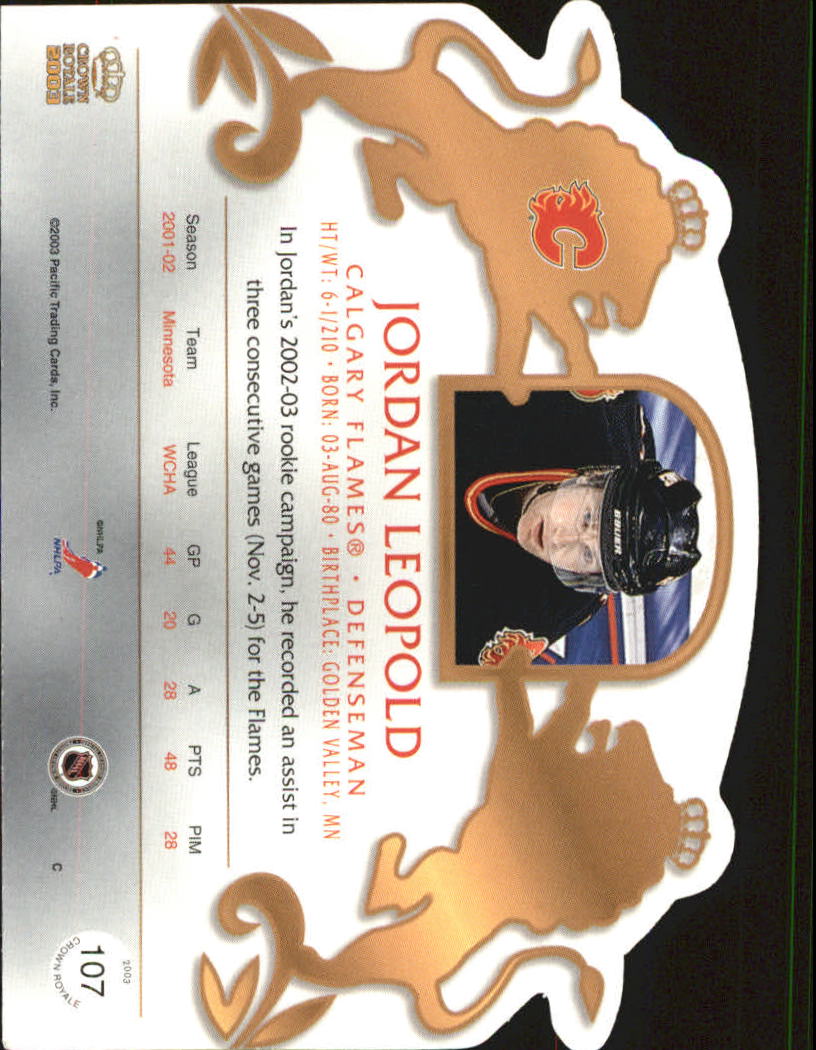 B0452- 2002-03 Crown Royale Retail Hk Cards 1-140 -You Pick- 15+ FREE US SHIP - Picture 155 of 189