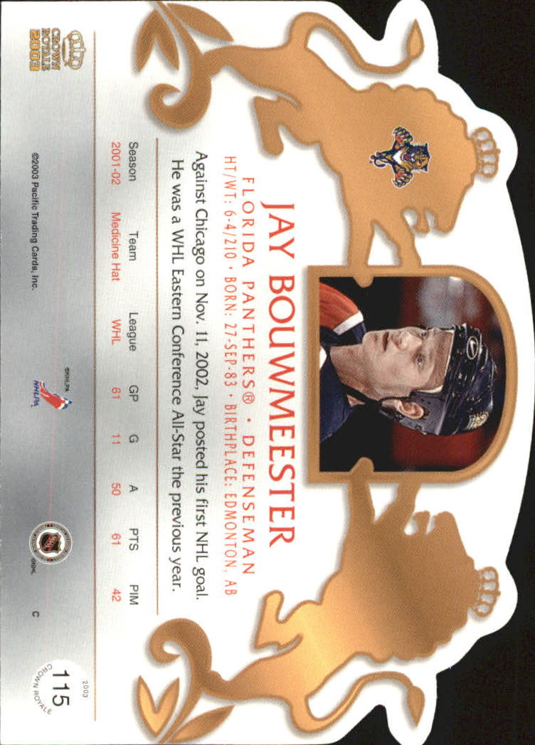 B0452- 2002-03 Crown Royale Retail Hk Cards 1-140 -You Pick- 15+ FREE US SHIP - Picture 161 of 189