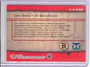 2002-03 Fleer Throwbacks Squaring Off #3 Cam Neely/Ulf Samuelsson back image