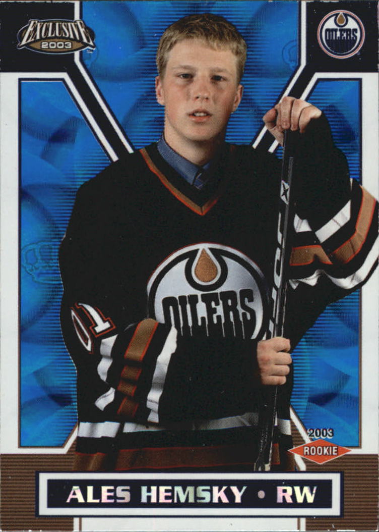 2002-03 Pacific Exclusive Blue #178 Ales Hemsky
