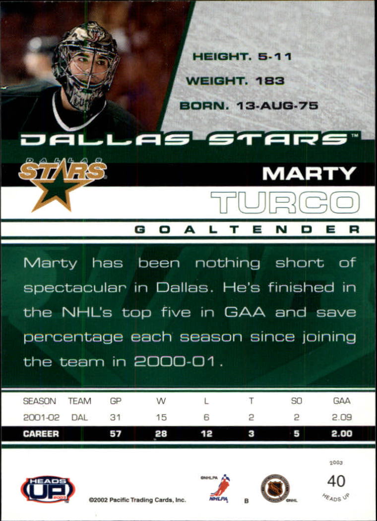 2002-03 Pacific Heads Up Hockey Card Pick (Base) - Bild 27 von 69