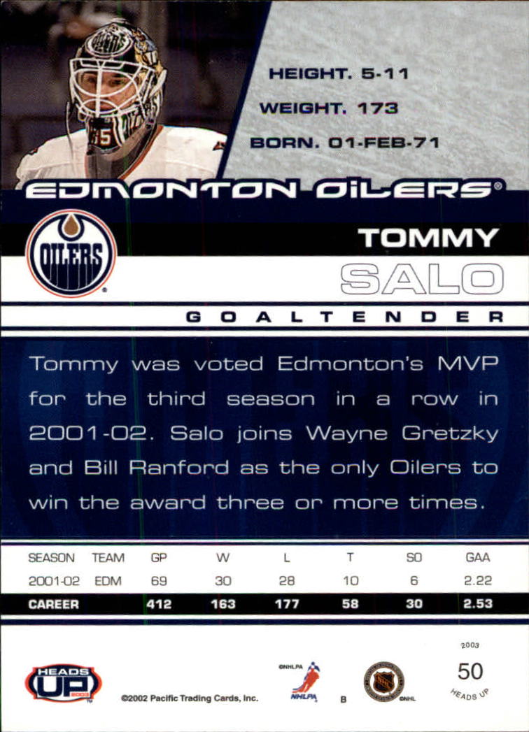 2002-03 Pacific Heads Up Hockey Card Pick (Base) - Bild 31 von 69