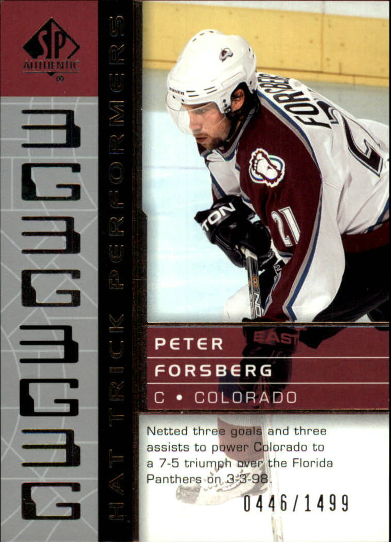 2002-03 SP Authentic #95 Peter Forsberg HT