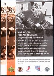 2002-03 SP Game Used #58 Mike Richter AF back image