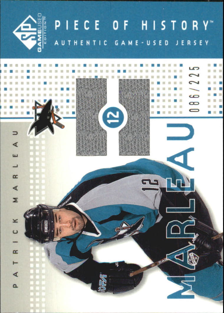 2002-03 SP Game Used Piece of History #PHPM Patrick Marleau