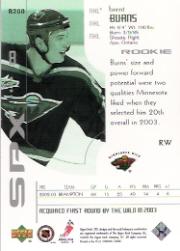 2002-03 SPx Rookie Redemption #R200 Brent Burns back image