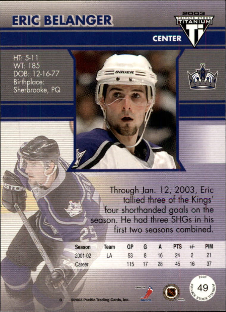 2002-03 Pacific Private Stock Titanium - Felix Potvin #51 Retail