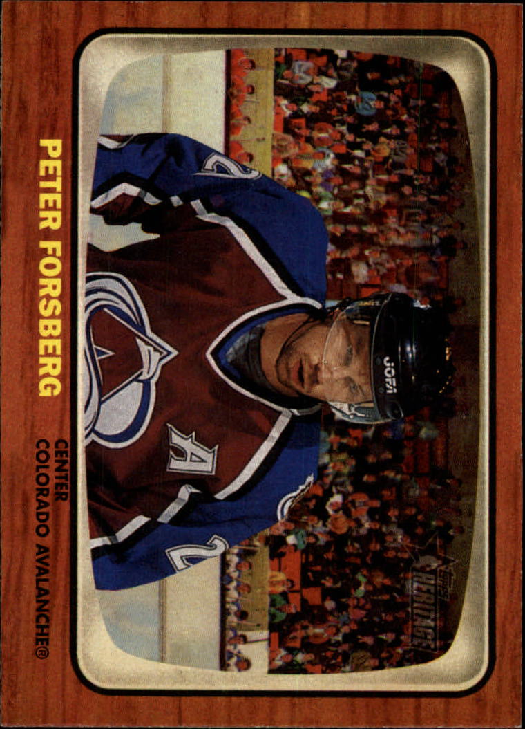 Peter Forsberg Cards (1995-2017) Avalanche Flyers Predators - You Choose