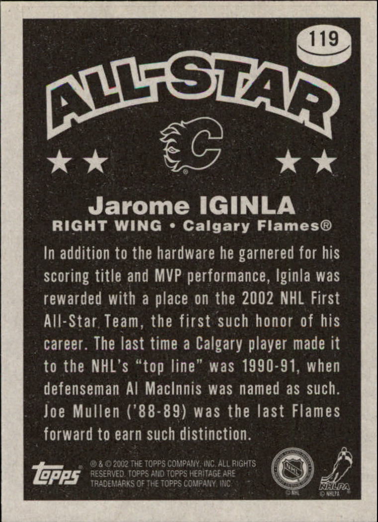 B6682- 2002-03 Topps Heritage Hockey Card #s 1-186 -You Pick- 15+ FREE US SHIP - Picture 217 of 262