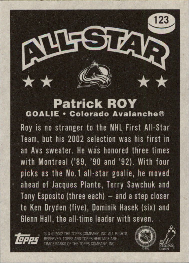 B6682- 2002-03 Topps Heritage Hockey Card #s 1-186 -You Pick- 15+ FREE US SHIP - Picture 223 of 262
