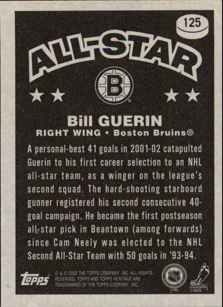 B6682- 2002-03 Topps Heritage Hockey Card #s 1-186 -You Pick- 15+ FREE US SHIP - Picture 227 of 262