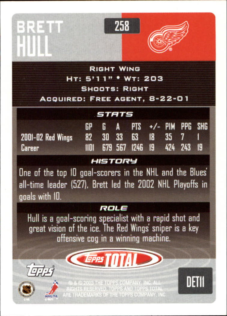 A4574- 2002-03 Topps Total Hk #s 251-440 +Inserts -You Pick- 15+ FREE US SHIP - Picture 17 of 427