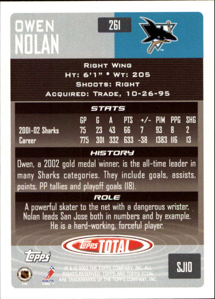 A4574- 2002-03 Topps Total Hk #s 251-440 +Inserts -You Pick- 15+ FREE US SHIP - Picture 23 of 427