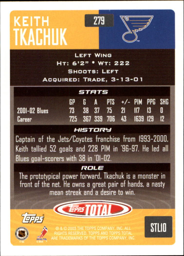 A4574- 2002-03 Topps Total Hk #s 251-440 +Inserts -You Pick- 15+ FREE US SHIP - Picture 59 of 427