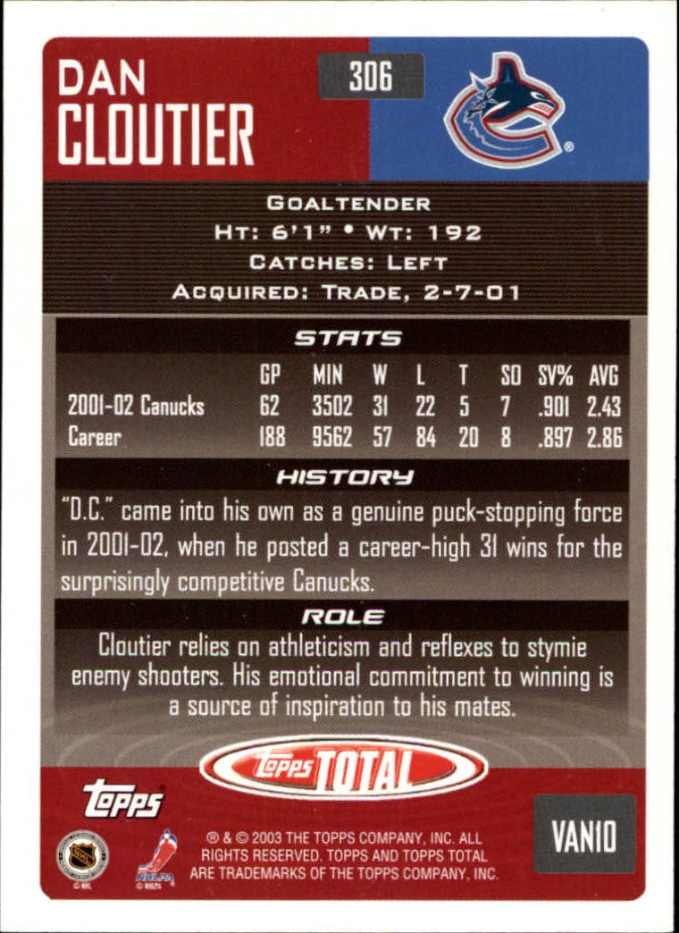 A4574- 2002-03 Topps Total Hk #s 251-440 +Inserts -You Pick- 15+ FREE US SHIP - Picture 113 of 427