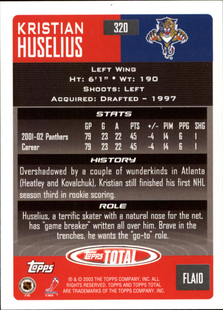 A4574- 2002-03 Topps Total Hk #s 251-440 +Inserts -You Pick- 15+ FREE US SHIP - Picture 139 of 427