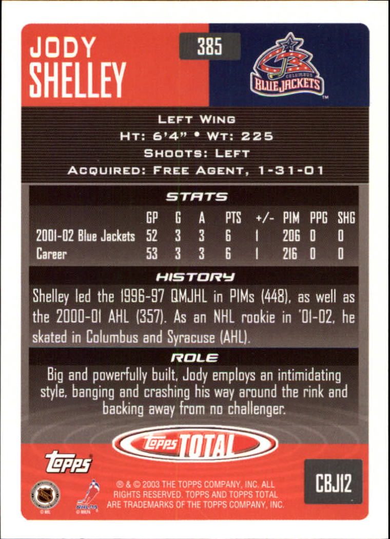 A4574- 2002-03 Topps Total Hk #s 251-440 +Inserts -You Pick- 15+ FREE US SHIP - Picture 267 of 427