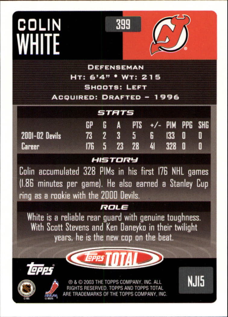 A4574- 2002-03 Topps Total Hk #s 251-440 +Inserts -You Pick- 15+ FREE US SHIP - Picture 293 of 427