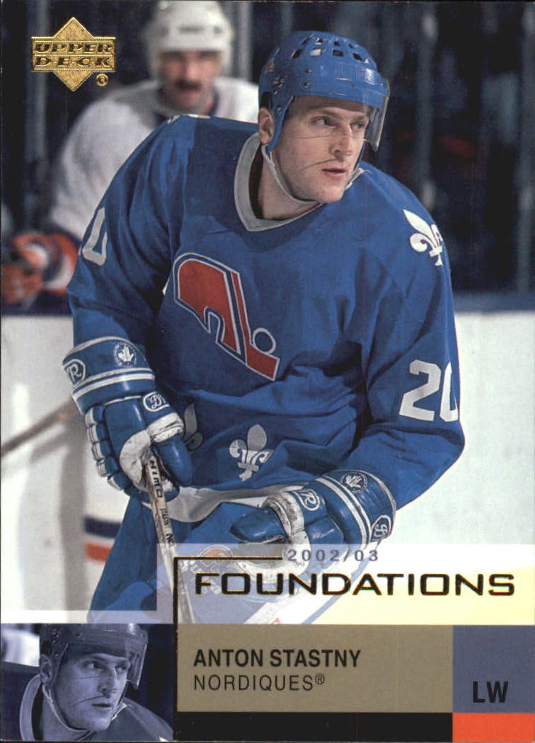 2002-03 UD Foundations Nordiques Hockey Card #76 Anton Stastny | eBay