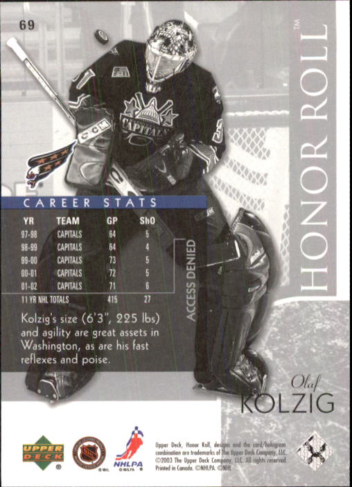 2002-03 Upper Deck Honor Roll - #22 Marty Turco