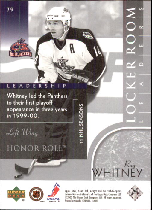 2002-03 Upper Deck Honor Roll - #22 Marty Turco