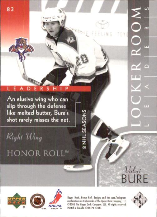 2002-03 Upper Deck Honor Roll - #22 Marty Turco