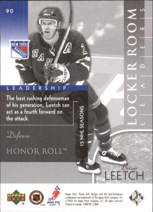 2002-03 Upper Deck Honor Roll - #22 Marty Turco