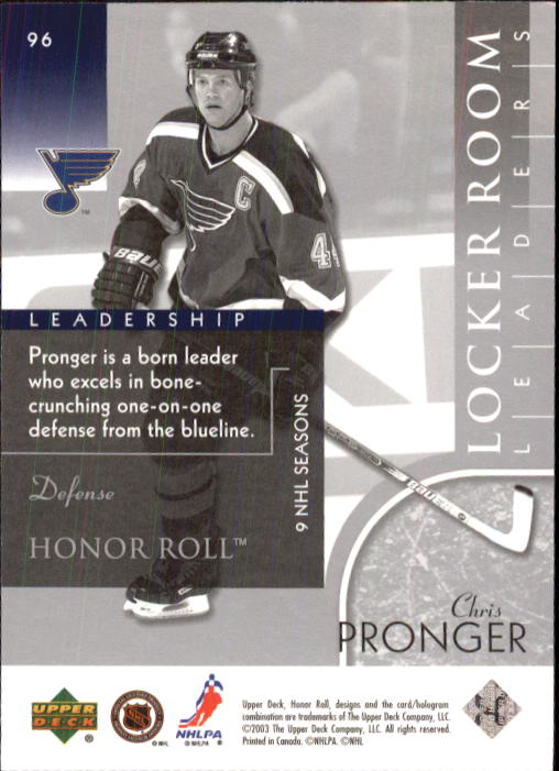 2002-03 Upper Deck Honor Roll - #22 Marty Turco