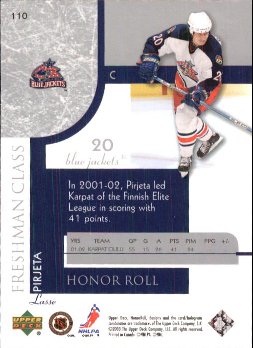 2002-03 Upper Deck Honor Roll - #22 Marty Turco