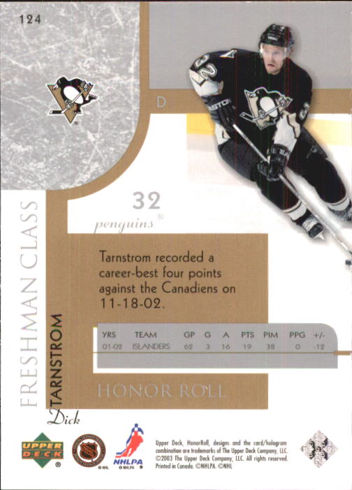 2002-03 Upper Deck Honor Roll - #22 Marty Turco