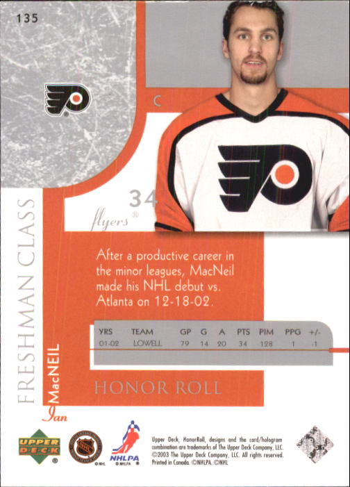 2002-03 Upper Deck Honor Roll - #22 Marty Turco