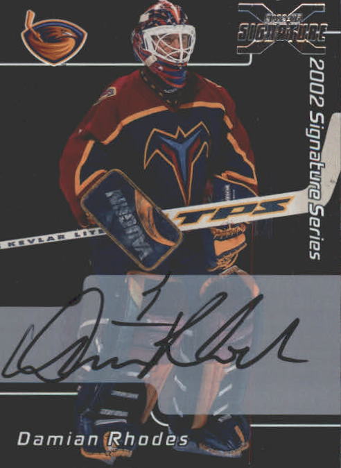 2002-03 BAP Signature Series Autograph Buybacks 2001 #53 Damian Rhodes