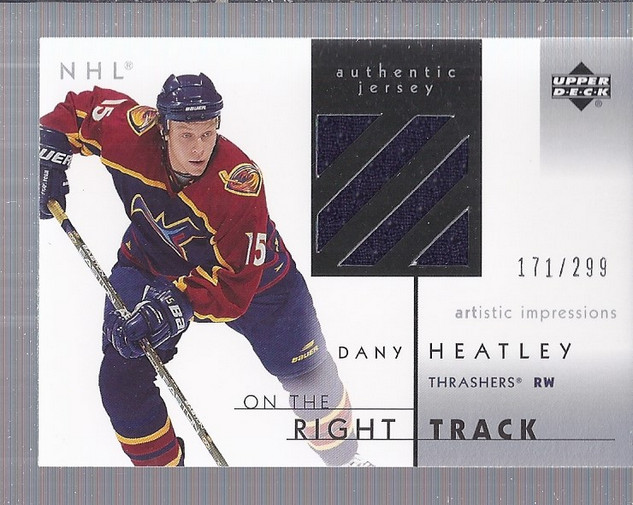 2002-03 UD Artistic Impressions Right Track #RTDH Dany Heatley