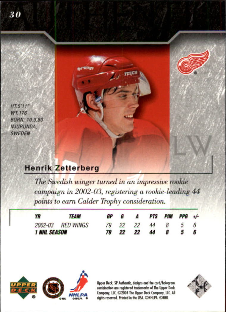 A6756- 2003-04 SP Authentic Hockey Cards #s 1-166 -You Pick- 15+ FREE US SHIP - Picture 61 of 181