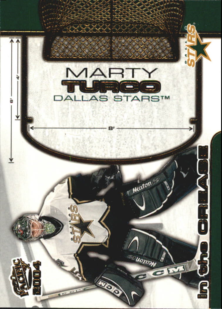 2003-04 Pacific In the Crease #4 Marty Turco