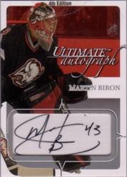 2003-04 BAP Ultimate Memorabilia Autographs #47 Martin Biron