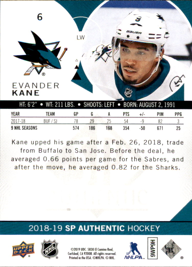 B2934- 2018-19 SP Authentic Hk #s 1-116 +Inserts -You Pick- 15+ FREE US SHIP - Picture 9 of 155