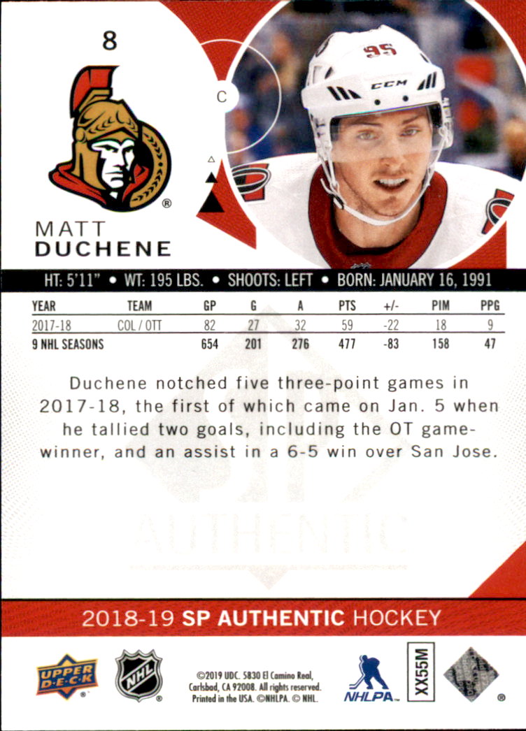 B2934- 2018-19 SP Authentic Hk #s 1-116 +Inserts -You Pick- 15+ FREE US SHIP - Picture 13 of 155