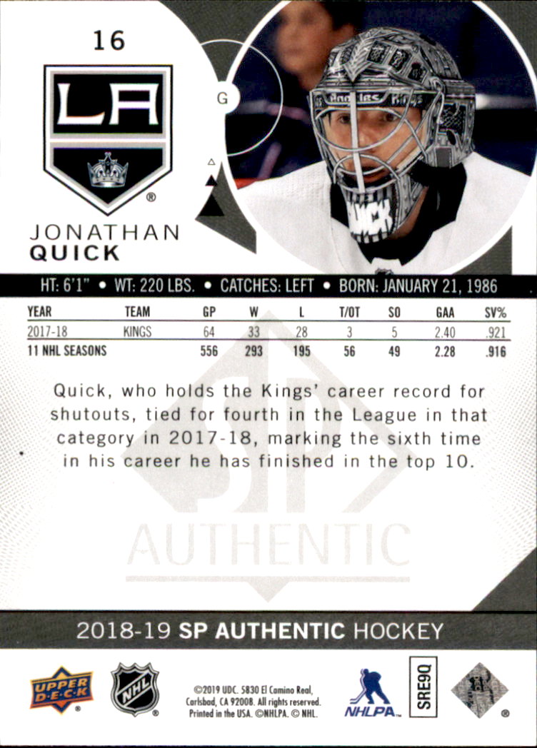 B2934- 2018-19 SP Authentic Hk #s 1-116 +Inserts -You Pick- 15+ FREE US SHIP - Picture 25 of 155
