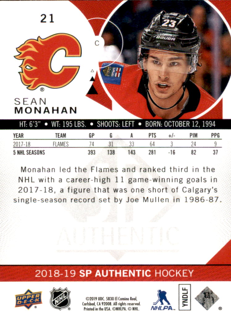 B2934- 2018-19 SP Authentic Hk #s 1-116 +Inserts -You Pick- 15+ FREE US SHIP - Picture 33 of 155
