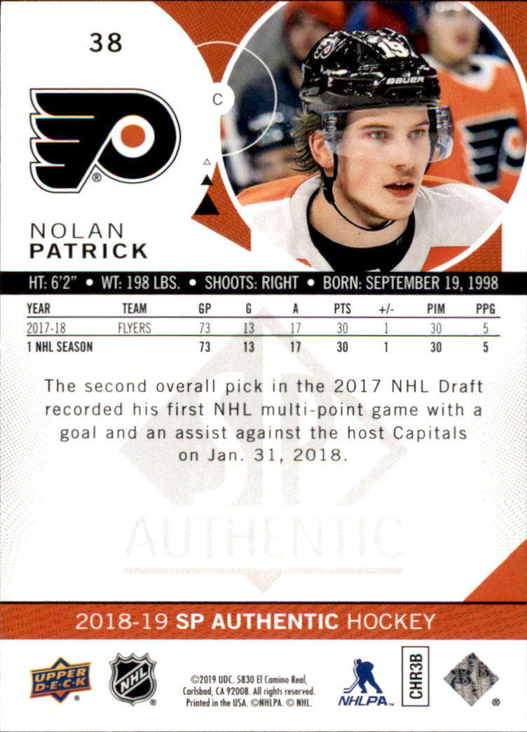 B2934- 2018-19 SP Authentic Hk #s 1-116 +Inserts -You Pick- 15+ FREE US SHIP - Picture 63 of 155