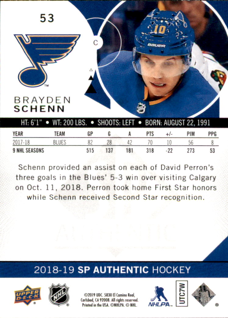 B2934- 2018-19 SP Authentic Hk #s 1-116 +Inserts -You Pick- 15+ FREE US SHIP - Picture 83 of 155