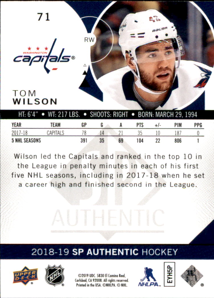B2934- 2018-19 SP Authentic Hk #s 1-116 +Inserts -You Pick- 15+ FREE US SHIP - Picture 105 of 155