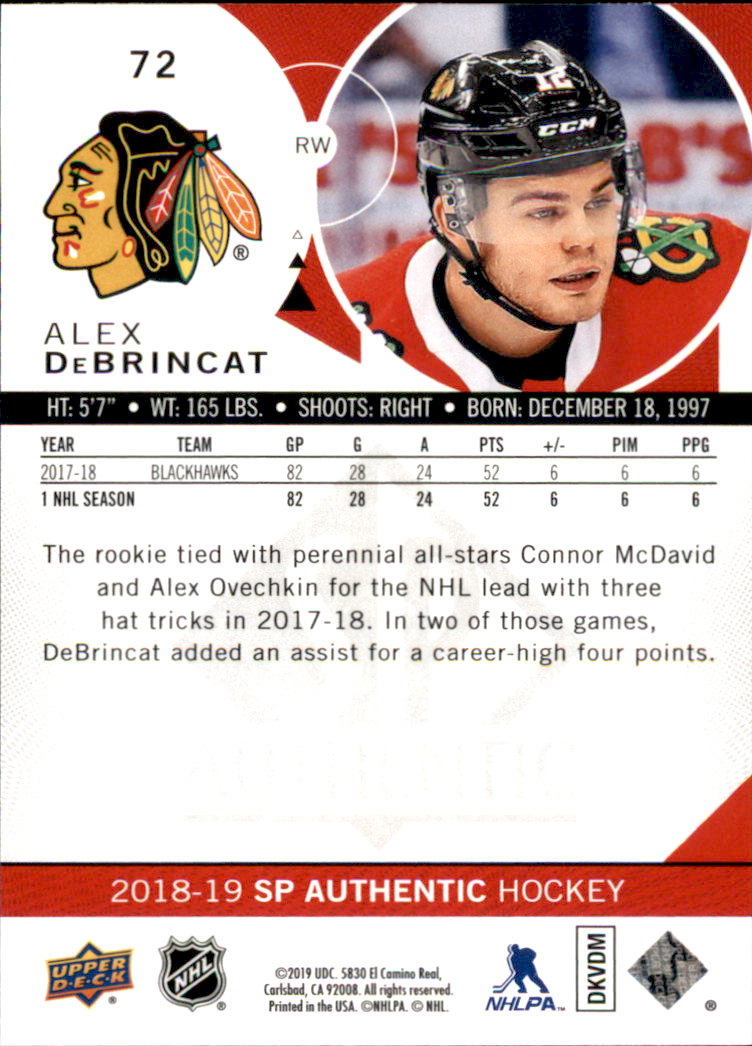 B2934- 2018-19 SP Authentic Hk #s 1-116 +Inserts -You Pick- 15+ FREE US SHIP - Picture 107 of 155