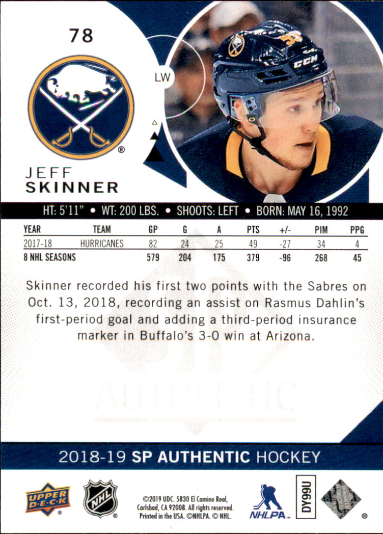 B2934- 2018-19 SP Authentic Hk #s 1-116 +Inserts -You Pick- 15+ FREE US SHIP - Picture 117 of 155