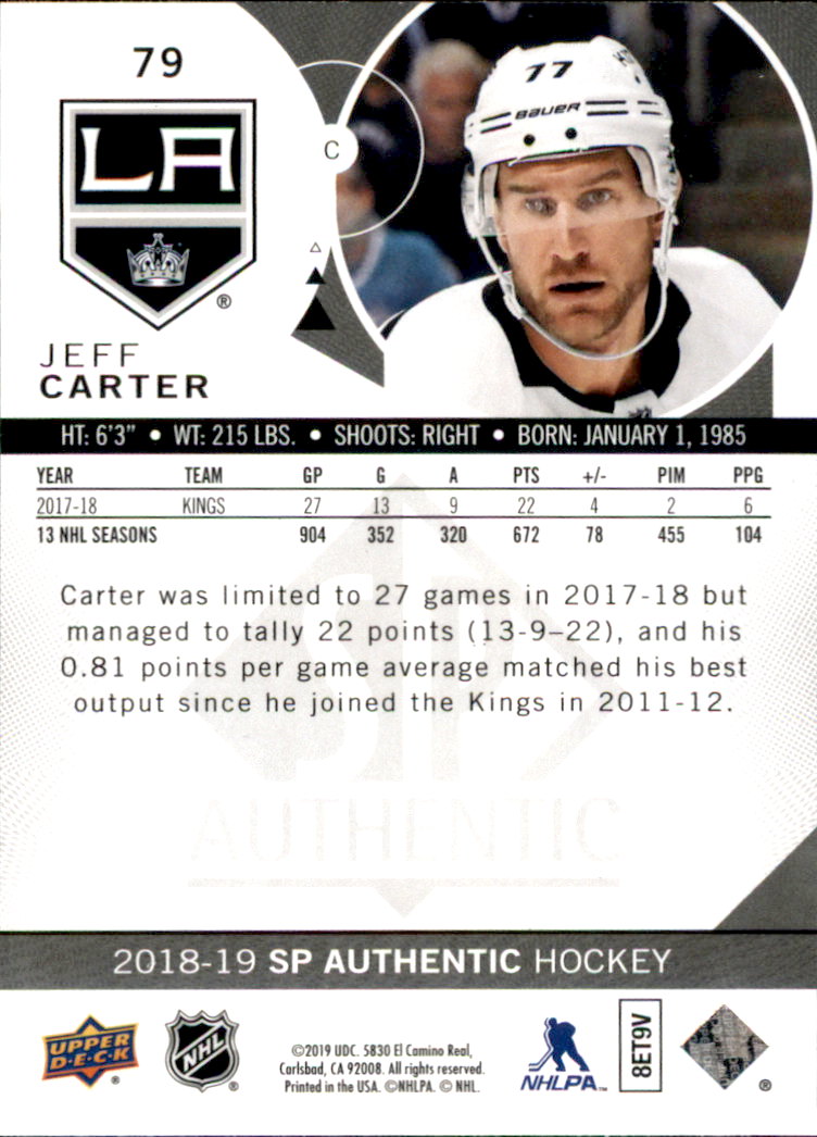 B2934- 2018-19 SP Authentic Hk #s 1-116 +Inserts -You Pick- 15+ FREE US SHIP - Picture 119 of 155