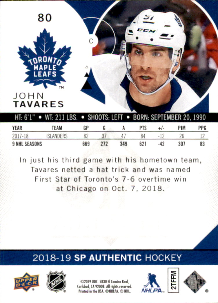 B2934- 2018-19 SP Authentic Hk #s 1-116 +Inserts -You Pick- 15+ FREE US SHIP - Picture 121 of 155