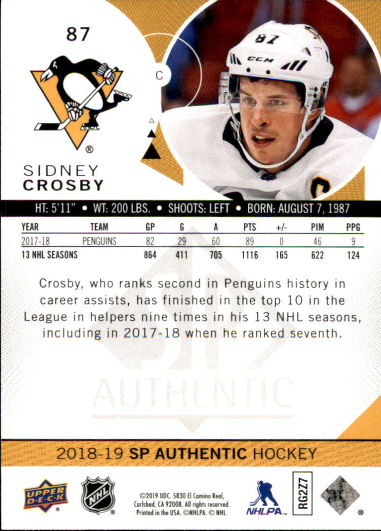 B2934- 2018-19 SP Authentic Hk #s 1-116 +Inserts -You Pick- 15+ FREE US SHIP - Picture 133 of 155