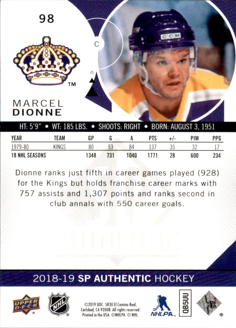 B2934- 2018-19 SP Authentic Hk #s 1-116 +Inserts -You Pick- 15+ FREE US SHIP - Picture 141 of 155