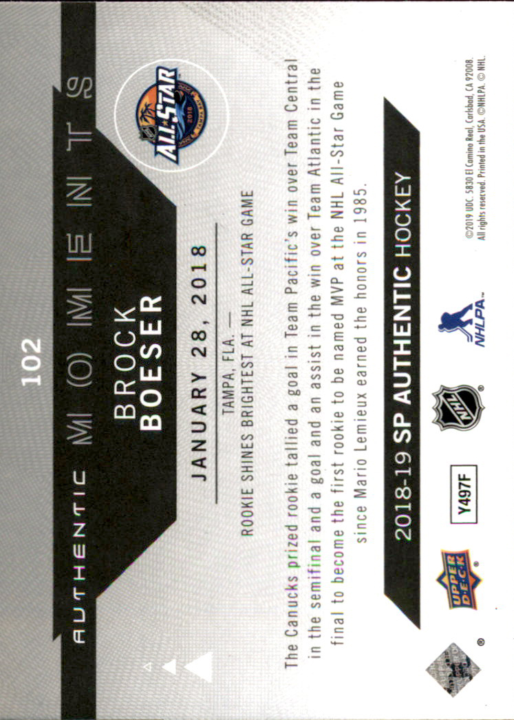 B2934- 2018-19 SP Authentic Hk #s 1-116 +Inserts -You Pick- 15+ FREE US SHIP - Picture 145 of 155